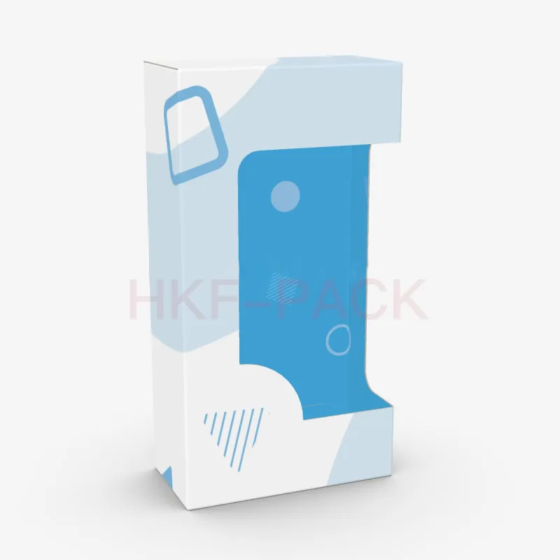 Box with customizable window