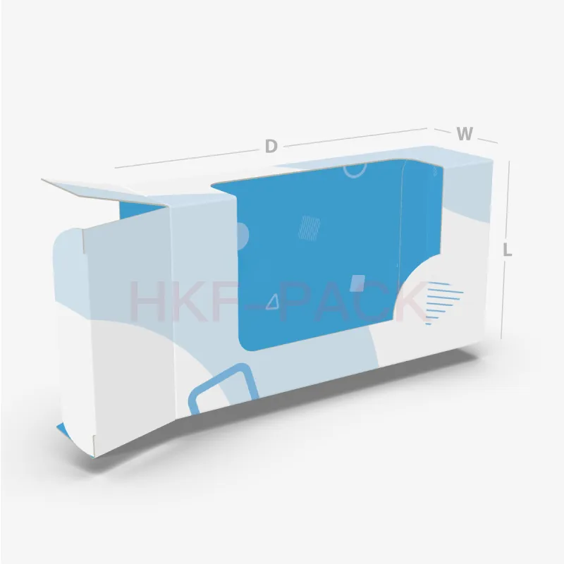 Box with customizable window