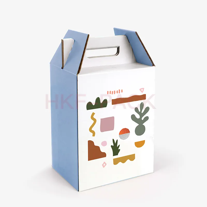 Corrugated wine carrier box