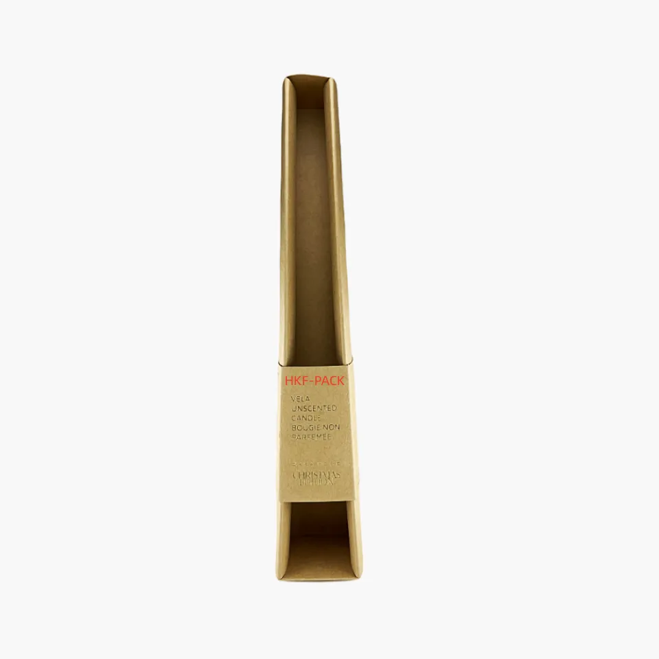 Long kraft paper candle packaging box