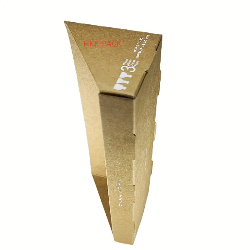 Wine glass box with transparent lid