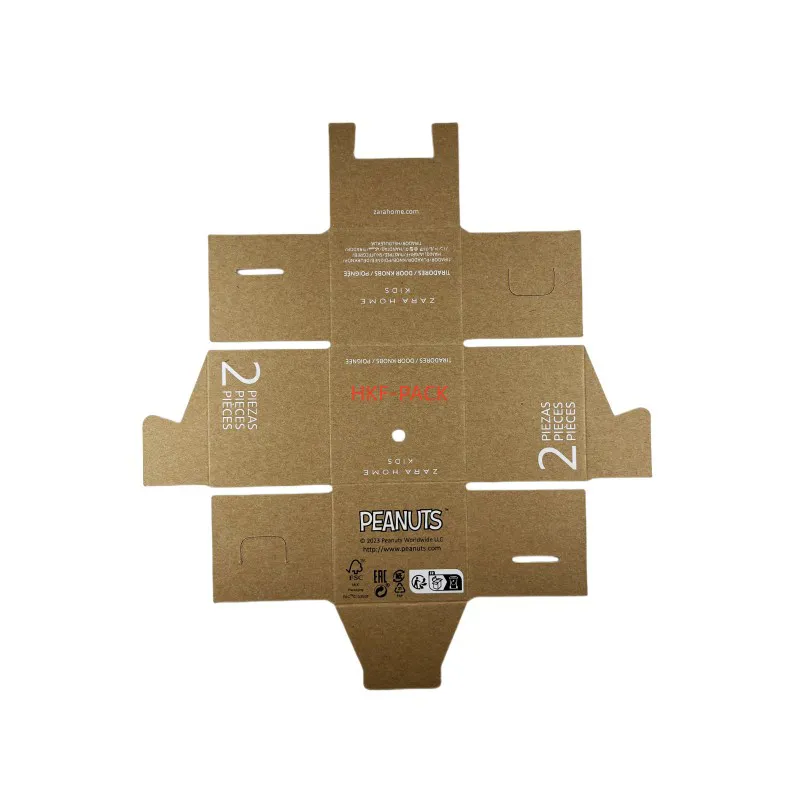Square kraft paper lock box