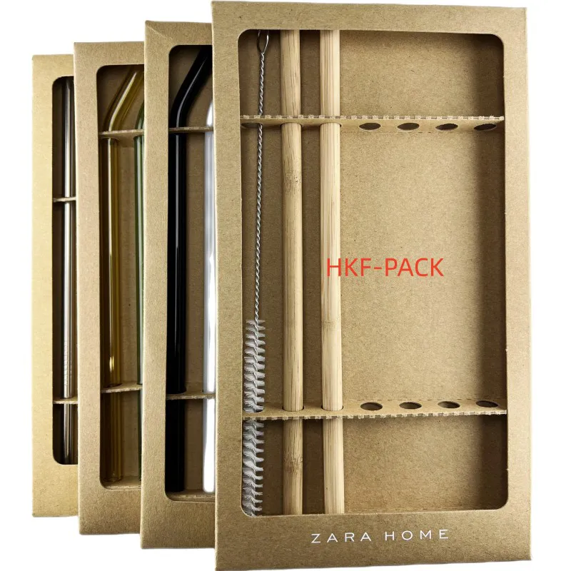 Wooden Straw packaging box