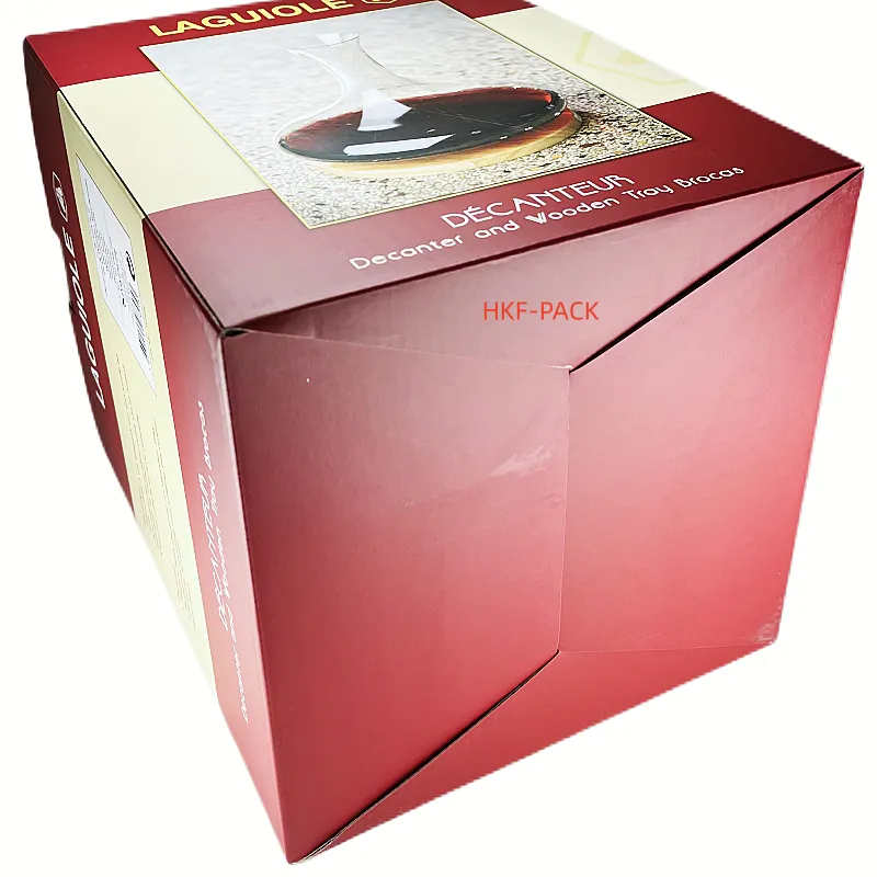 Glass wine packaging box