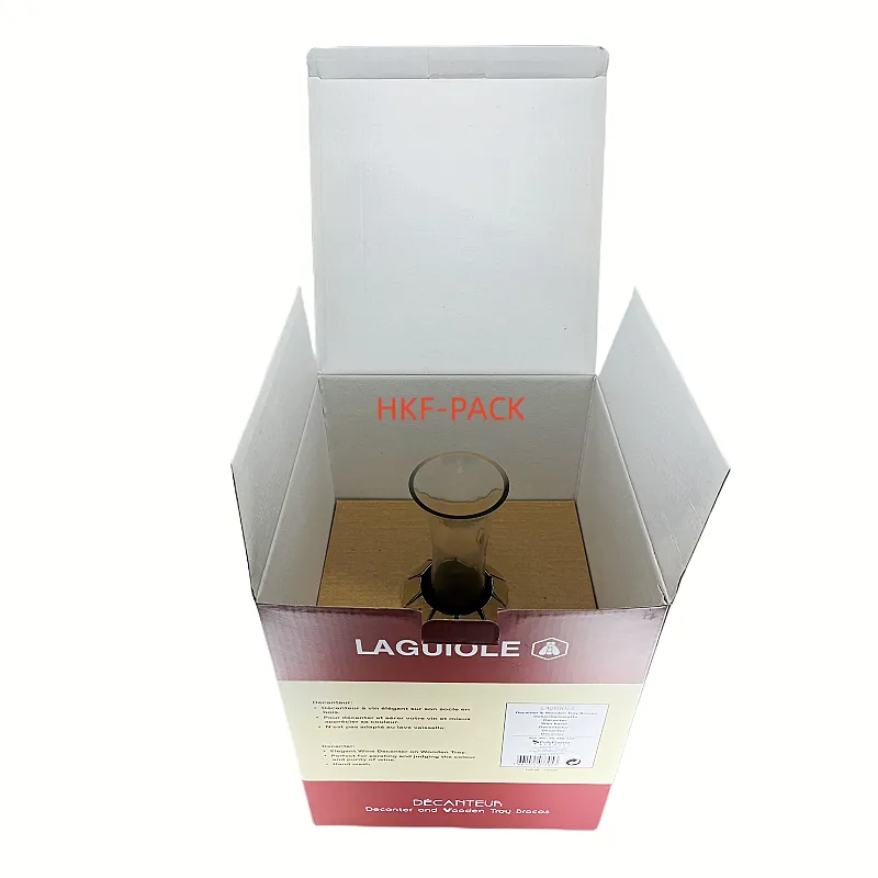 Glass wine packaging box