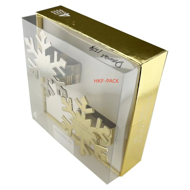 Set of 2 plastic lid gift boxes
