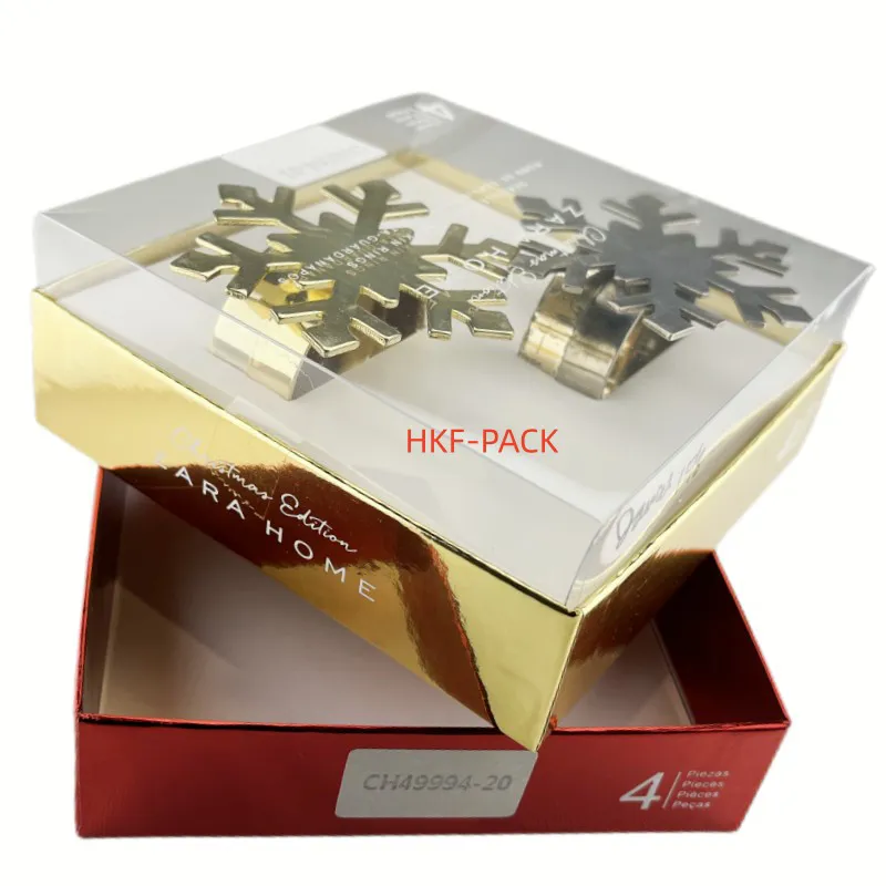 Set of 2 plastic lid gift boxes