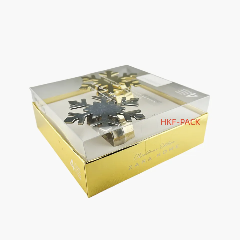 Set of 2 plastic lid gift boxes