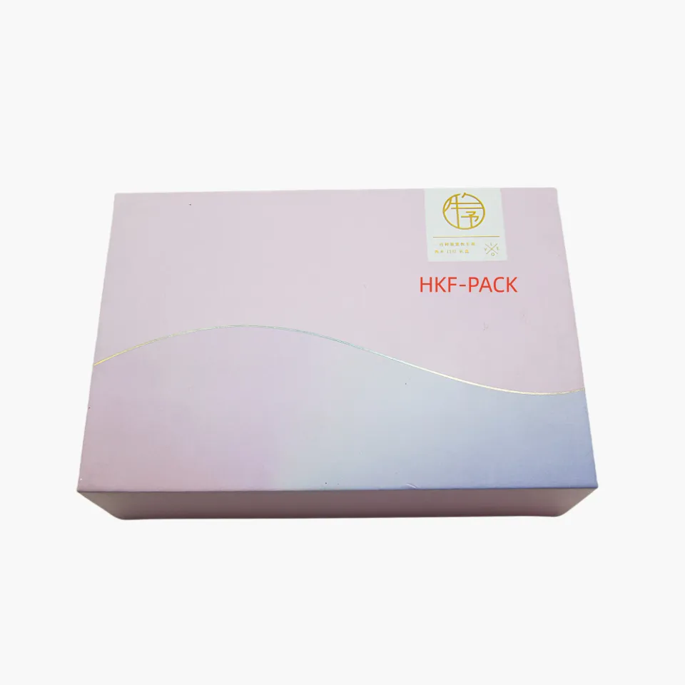 Pink cosmetic skin care box