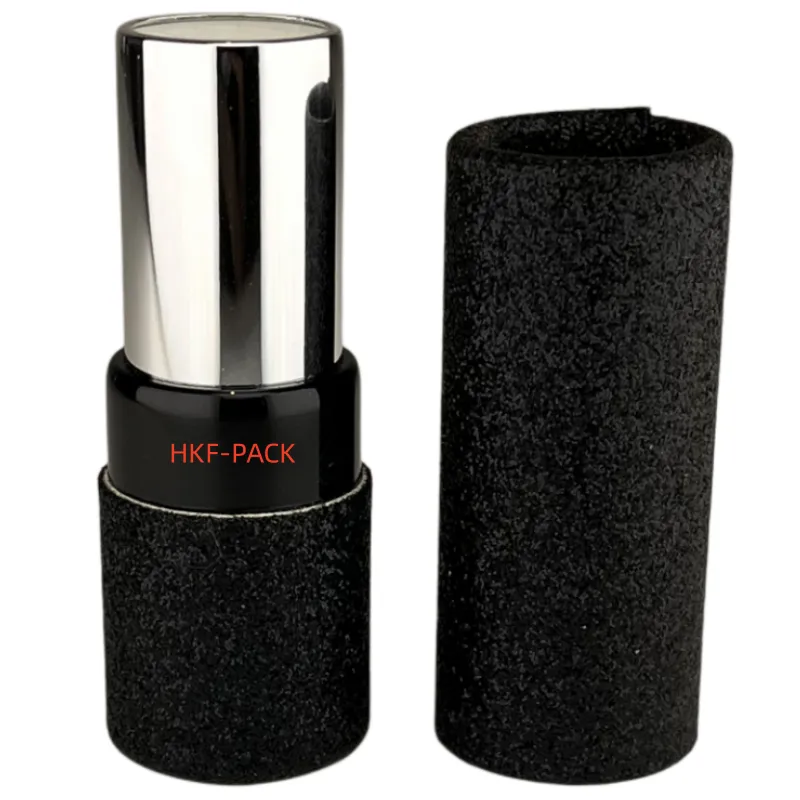 Black Laser Lipstick Paper Tube