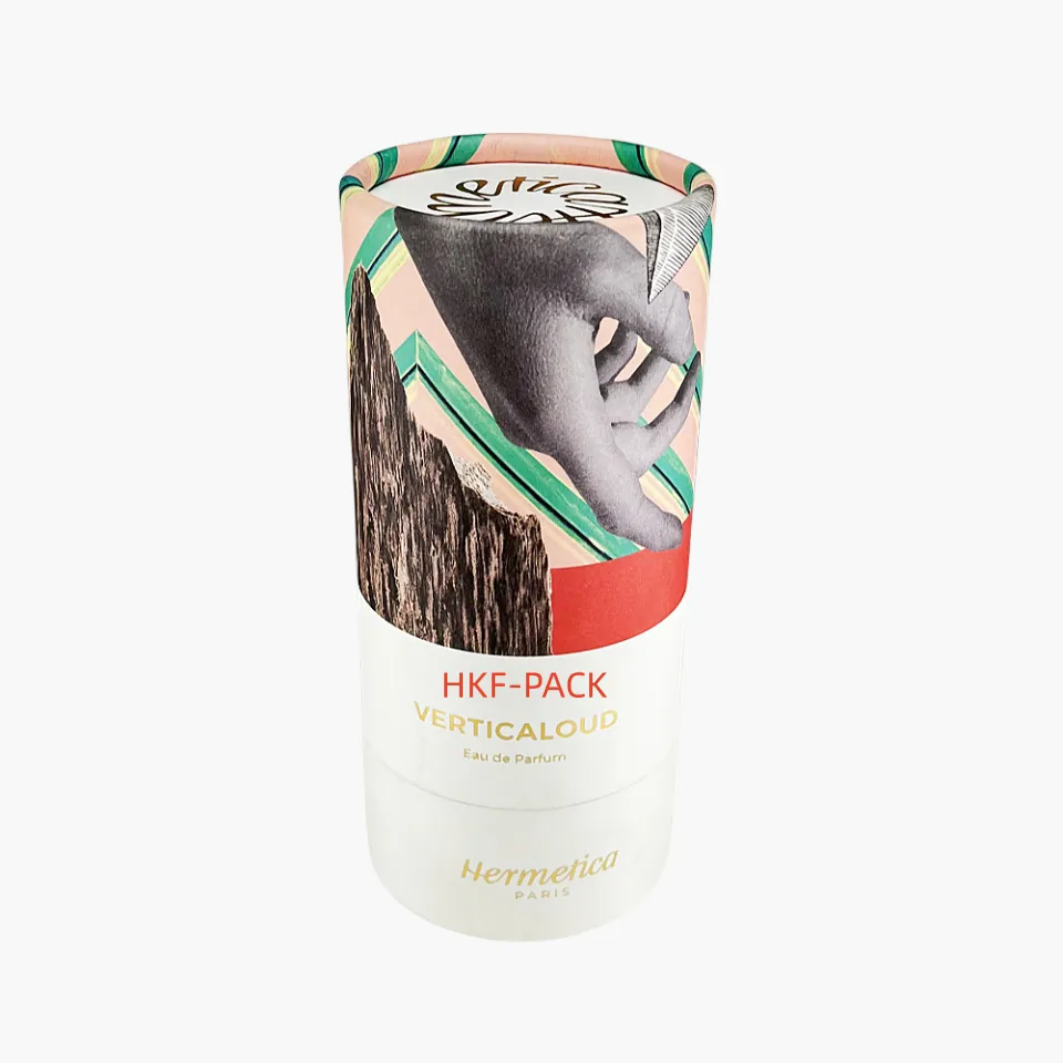 Cylindrical cosmetic packaging box