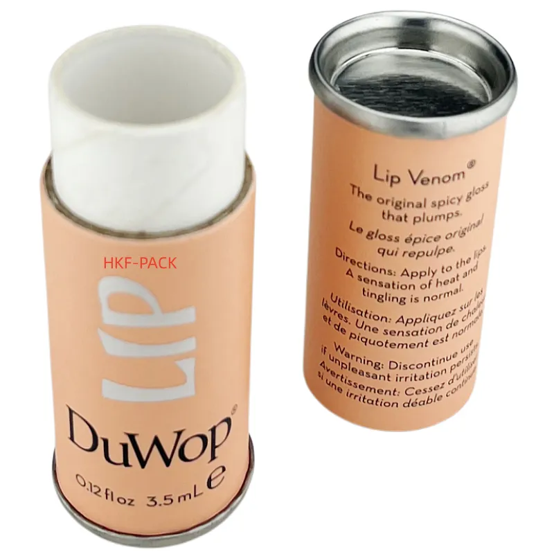 Iron Lid Lip Balm Paper Tube