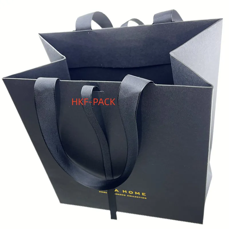 Black Cosmetic Paper Bag